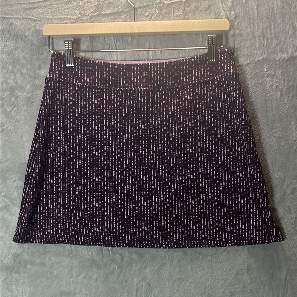 Tranquility Tie Dye Purple Skort Skirt with Built in Shorts Size Small